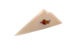 A white pastry bag with an image of a bee on it.