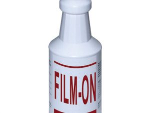 A bottle of film on is shown.