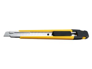 A yellow pencil with a black handle and a hole punch