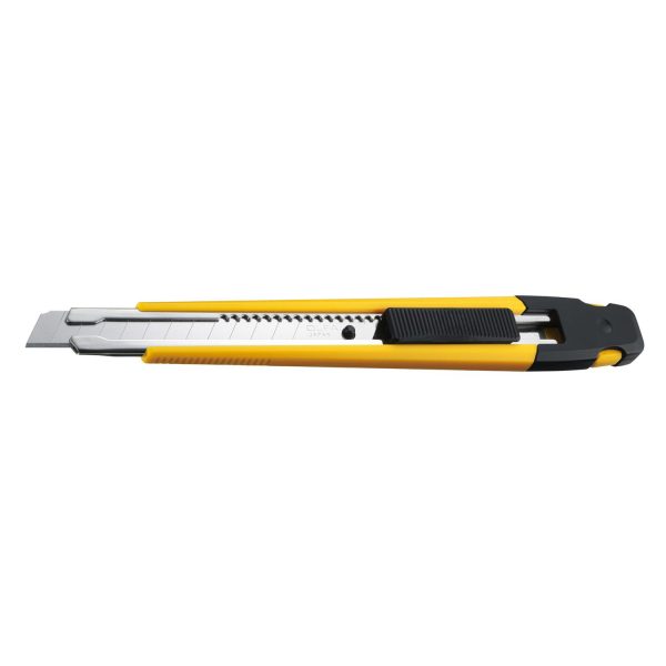A yellow pencil with a black handle and a hole punch