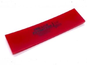 8" FUSION RED LINE EXTRACTOR 1/4" THICK - NO BEVEL SQUEEGEE BLADE - FIRM AND VERY RIGID